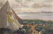 Sir William Orpen A Breezy Day,Howth china oil painting reproduction